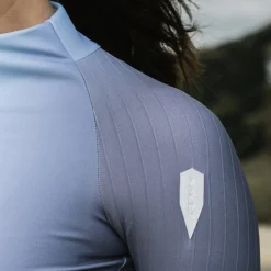 Maglia donna maniche lunghe Q36.5 Gregarius Hybrid Big Fade - Blu