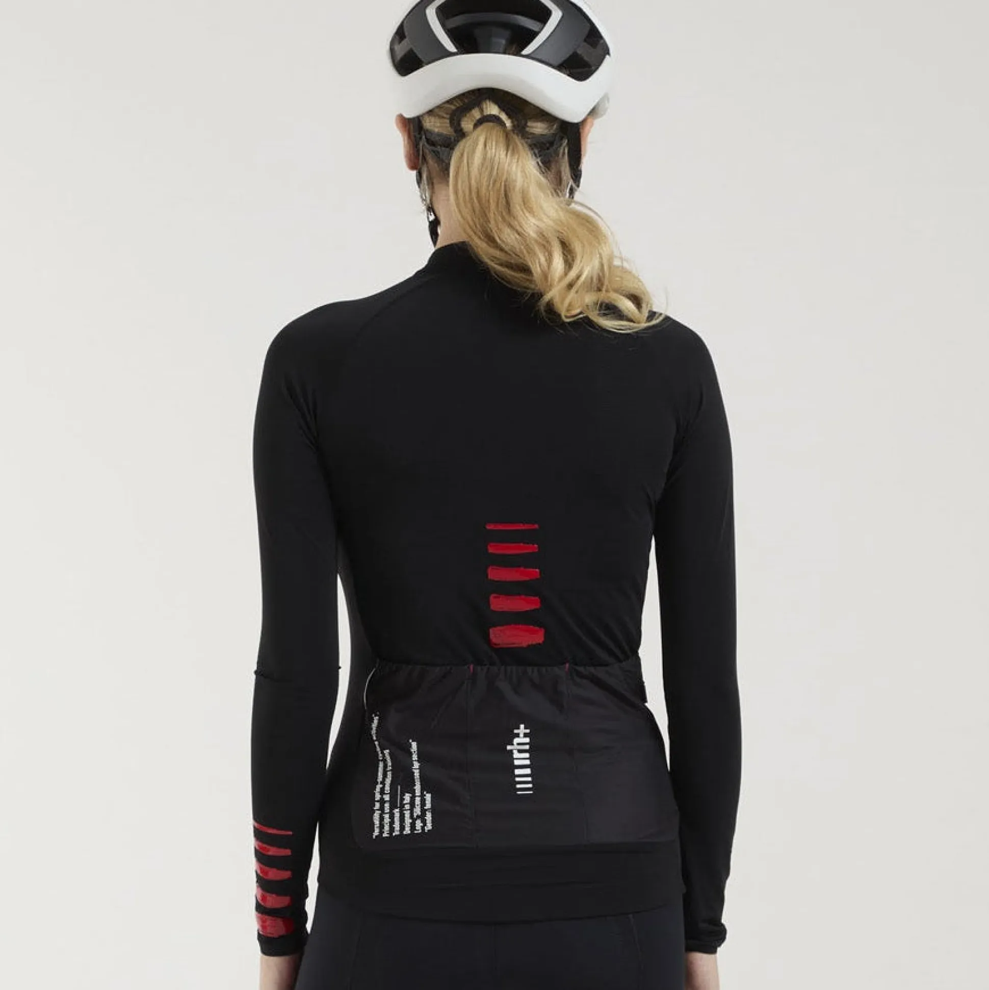 Maglia donna maniche lunghe Rh+ Aries - Nero