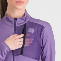 Maglia donna maniche lunghe Sportful Supergiara - Viola