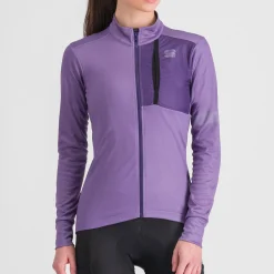 Maglia donna maniche lunghe Sportful Supergiara - Viola