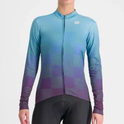 Maglia donna maniche lunghe Sportful Rocket - Azzurro