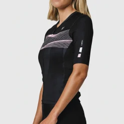 Maglia donna Pissei Tempo - Nero rosa