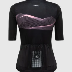 Maglia donna Pissei Tempo - Nero rosa