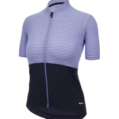 Maglia Donna Santini Color Riga - Viola