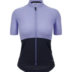 Maglia Donna Santini Color Riga - Viola