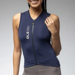 Maglia donna senza maniche Ale Pragma Color Block 2.0 - Blu