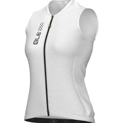 Maglia donna senza maniche Ale Pragma Color Block 2.0 - Bianco