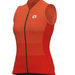 Maglia donna senza maniche Ale Solid Level - Rosso