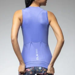 Maglia donna senza maniche Ale Pragma Color Block 2.0 - Azzurro