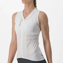 Maglia donna senza maniche Castelli Anima 4 - Bianco