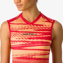 Maglia donna senza maniche Castelli Insider 2 - Rosa