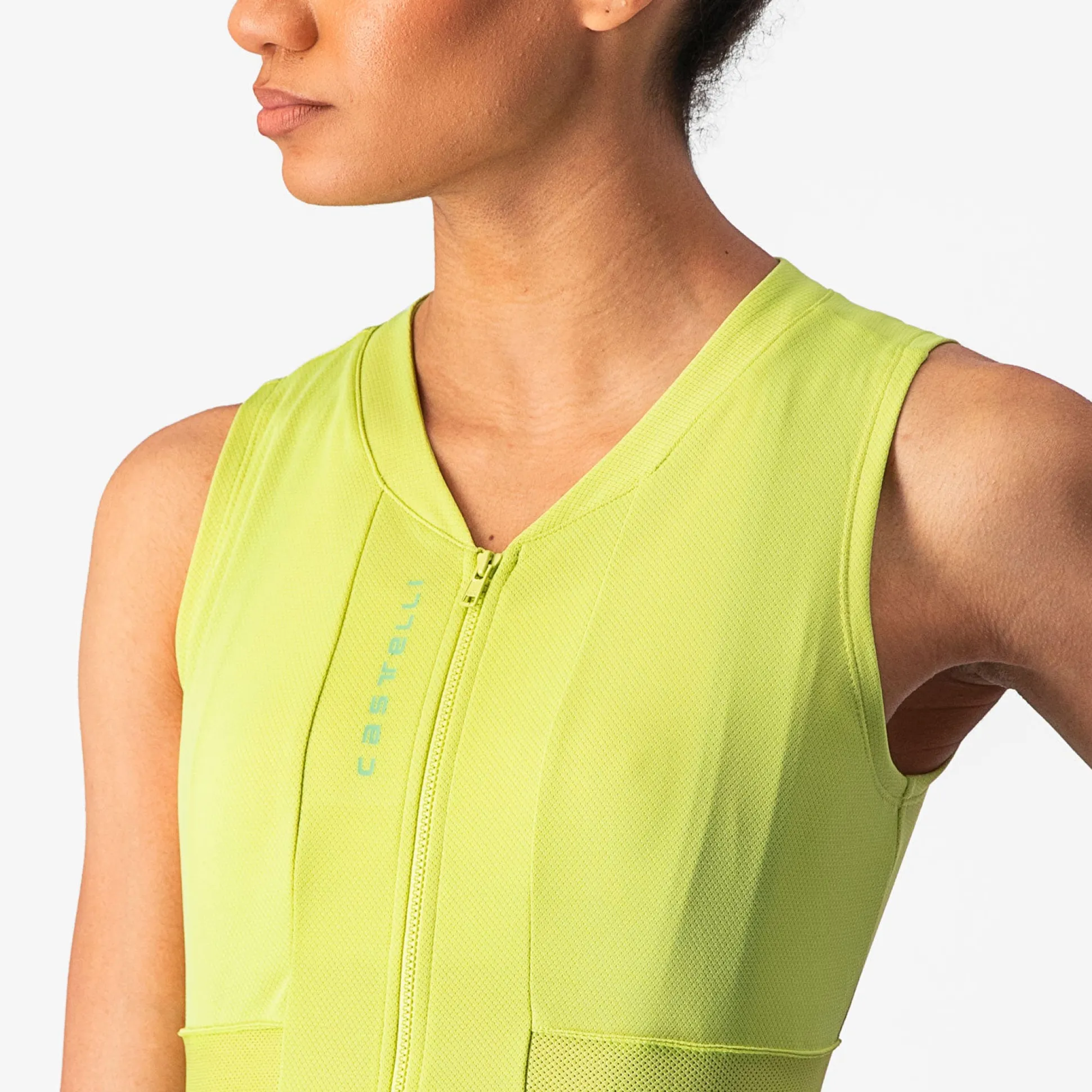 Maglia donna senza maniche Castelli Anima 4 - Verde