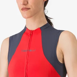 Maglia donna senza maniche Castelli Sole - Rosa