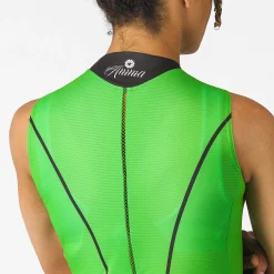 Maglia donna senza maniche Castelli Anima Flow - Verde
