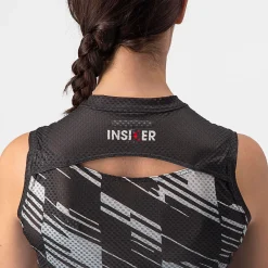 Maglia donna senza maniche Castelli Insider - Nero