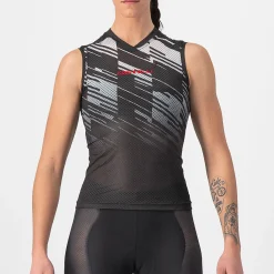 Maglia donna senza maniche Castelli Insider - Nero
