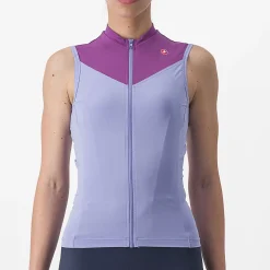 Maglia donna senza maniche Castelli Solaris - Viola