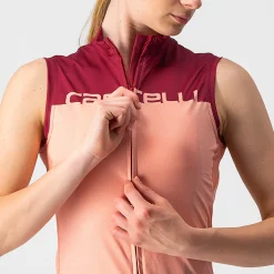 Maglia donna senza maniche Castelli Velocissima - Bordeaux