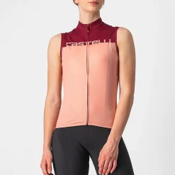 Maglia donna senza maniche Castelli Velocissima - Bordeaux