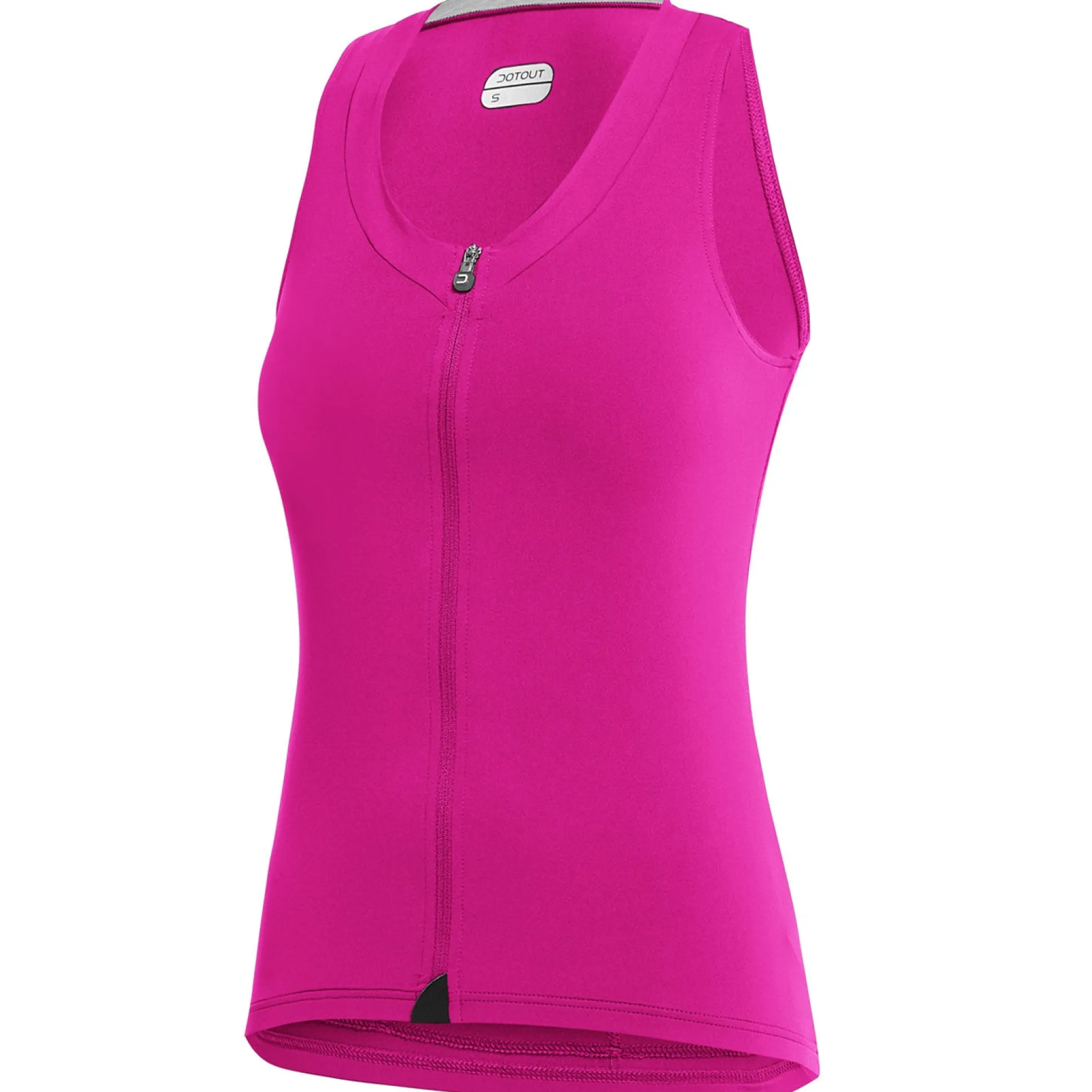 Maglia donna senza maniche Dotout Crew - Fucsia