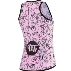 Maglia donna senza maniche MbWear - Bike pink