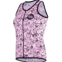 Maglia donna senza maniche MbWear - Bike pink