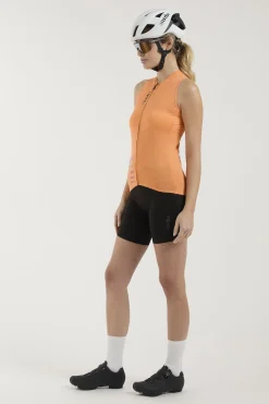Maglia donna senza maniche Rh+ Aries - Arancione