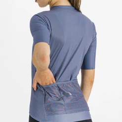 Maglia donna Sportful Checkmate - Blu rosa