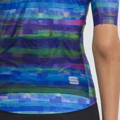 Maglia donna Sportful Glitch Bomber - Blu