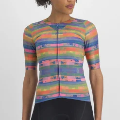 Maglia donna Sportful Glitch Bomber - Arancio