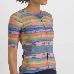 Maglia donna Sportful Glitch Bomber - Arancio