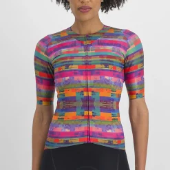 Maglia donna Sportful Glitch Bomber - Rosa