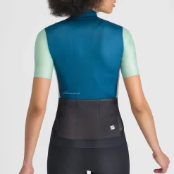Maglia donna Sportful Supergiara Logo - Petrolio