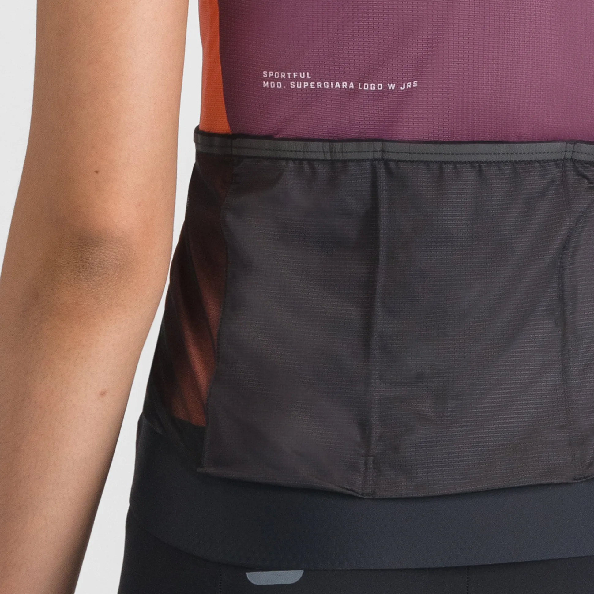 Maglia donna Sportful Supergiara Logo - Bordeaux