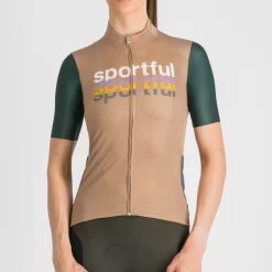 Maglia donna Sportful Supergiara 2 Logo - Marrone