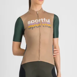 Maglia donna Sportful Supergiara 2 Logo - Marrone