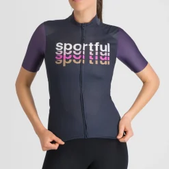 Maglia donna Sportful Supergiara 2 Logo - Blu