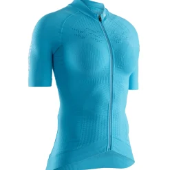 Maglia donna X-Bionic Effektor 4.0 Bike Zip - Azzurro