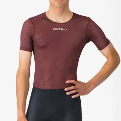Maglia intima Castelli Pro Mesh 2.0 - Bordeaux scuro