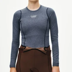Maglia intima donna maniche lunghe Pas Normal Studios Thermal - Blu