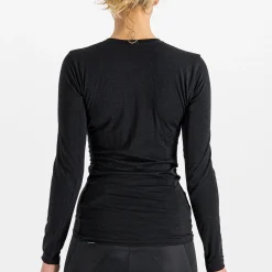Maglia intima donna maniche lunghe Sportful Merino - Nero