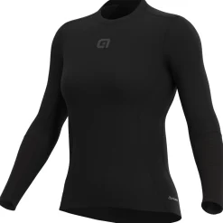 Maglia intima donna maniche lunghe Ale Grid - Nero
