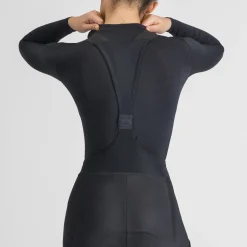 Maglia intima donna maniche lunghe Sportful Merino Layer Tee - Nero