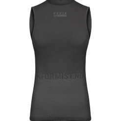 Maglia intima donna senza maniche Gobik Limber Skin Basalt - Nero