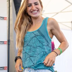 Maglia intima donna senza maniche Biotex Sprint - Azzurro