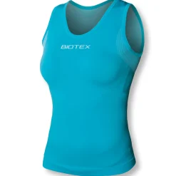 Maglia intima donna senza maniche Biotex Sun - Azzurro