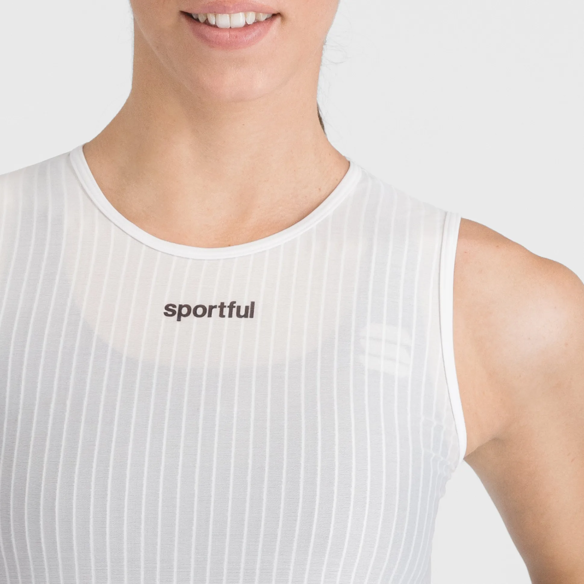 Maglia intima donna senza maniche Sportful Pro Base - Bianco