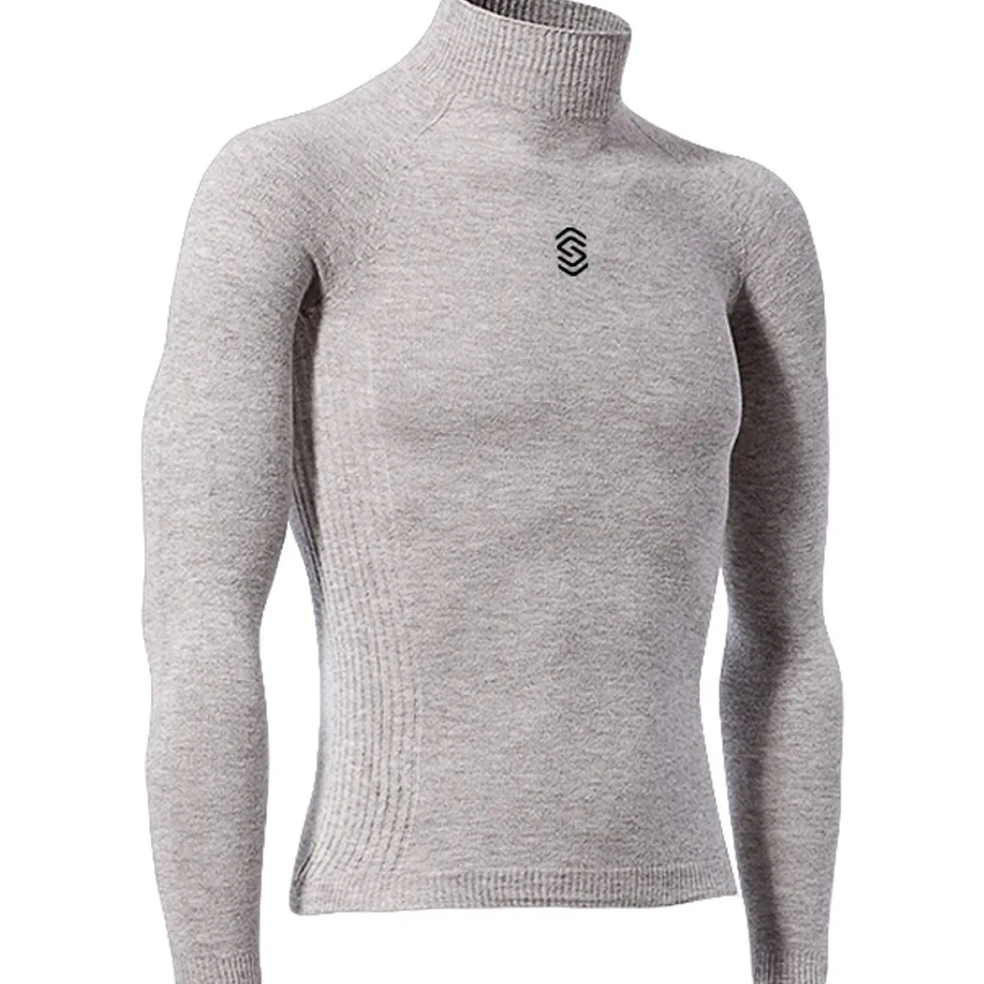 Maglia intima manica lunga collo alto Silverskin Stay Warm - Grigio