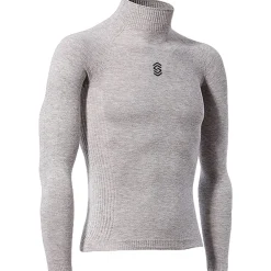 Maglia intima manica lunga collo alto Silverskin X-Warm - Grigio