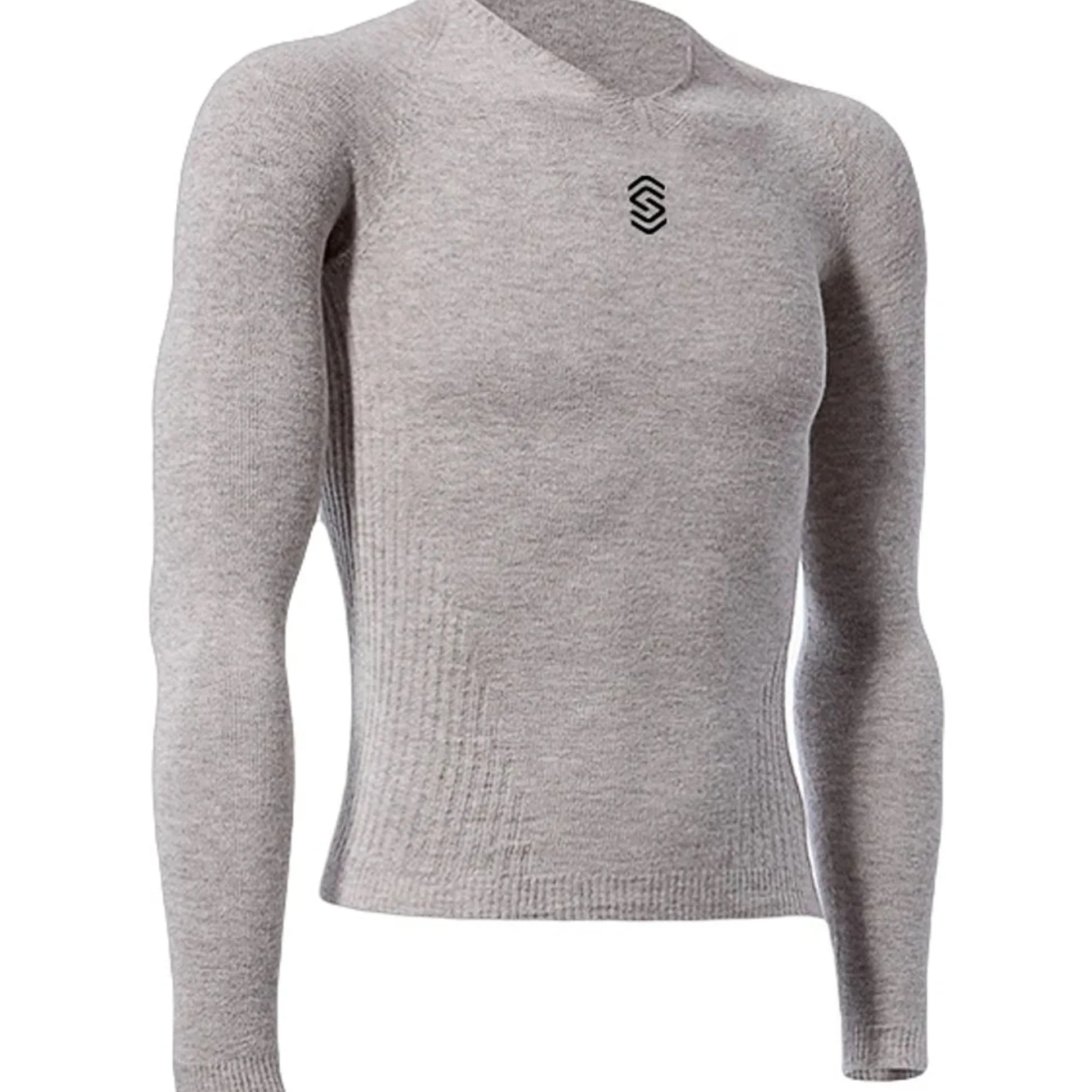Maglia intima manica lunga Silverskin Stay Warm V neck - Grigio
